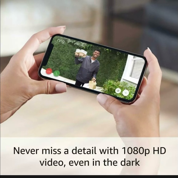 New Ring Video Doorbell Wired - Black - Picture 4 of 7